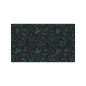 Stingray Pattern Print Design 02 Doormat