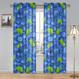 Blueberry Pattern Background Gauze Curtain