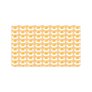 Fried Eggs Pattern Print Design 04 Doormat