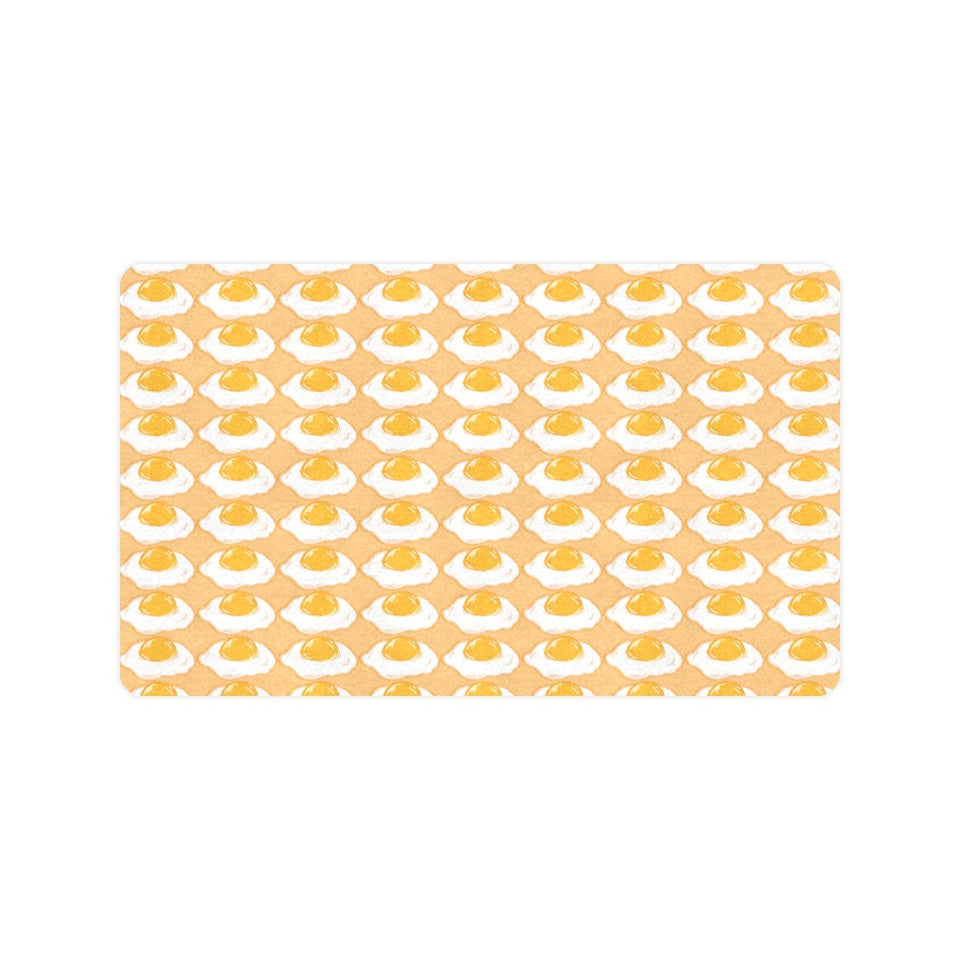 Fried Eggs Pattern Print Design 04 Doormat