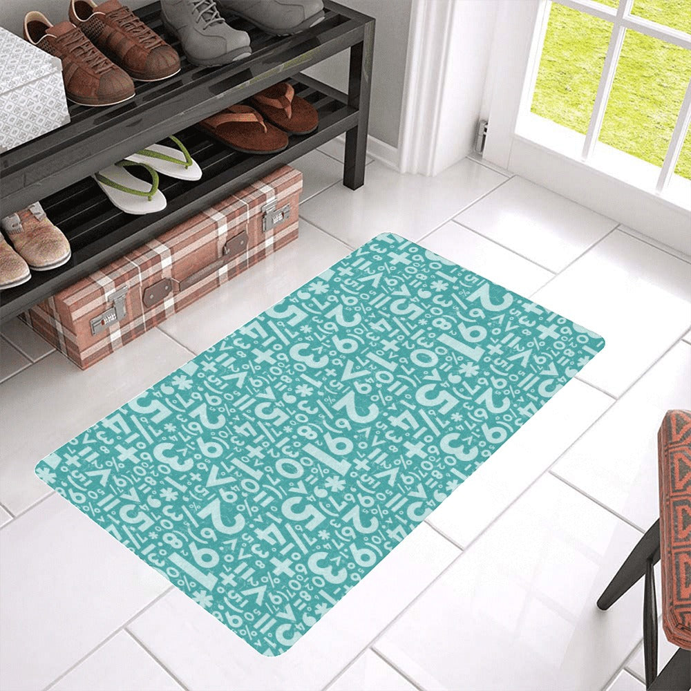 Math Pattern Print Design 05 Doormat