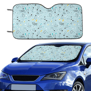 Greyhound Pattern Print Design 03 Car Sun Shade