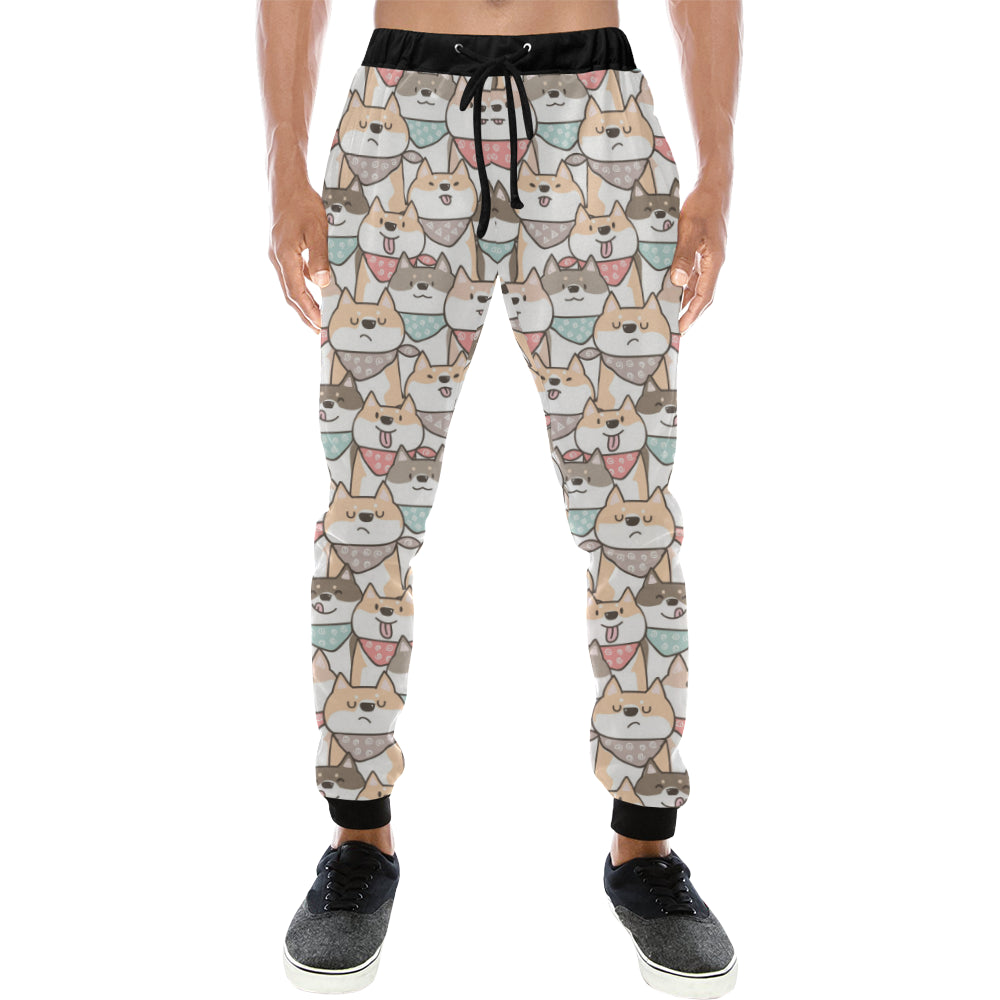 Shiba Inu Pattern Unisex Casual Sweatpants