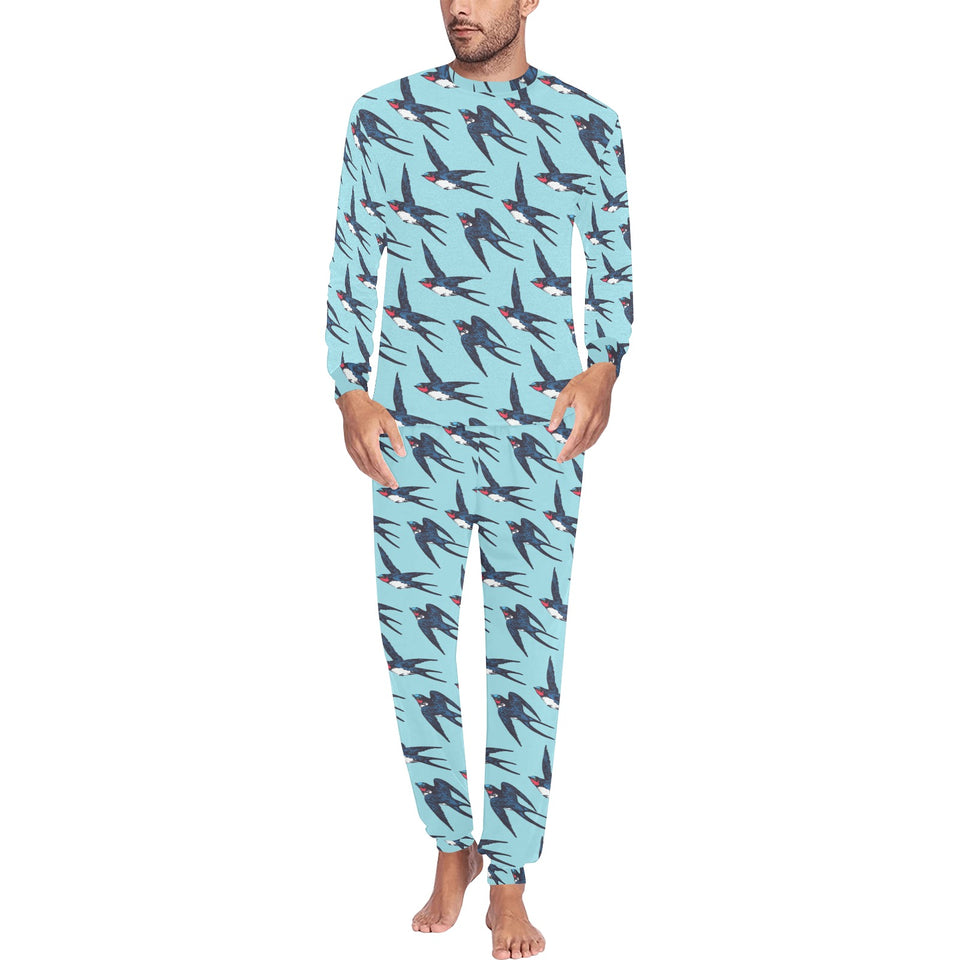 Swallow Pattern Print Design 01 Men's All Over Print Pajama