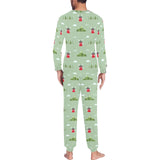 Windmill Green Pattern Men's All Over Print Pajama