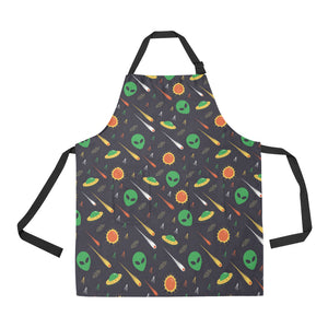 Alien Pattern Print Design 03 Adjustable Apron