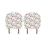 Autamn Ginkgo Leaves Pattern Car Headrest Cover