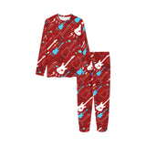 Electical Guitar Red Pattern Kids' Boys' Girls' All Over Print Pajama Set