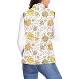 Potato Chips Pattern Print Design 02 Women's Padded Vest