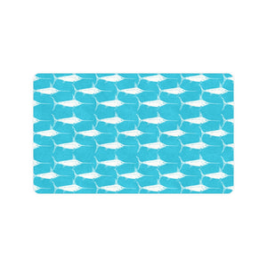 Swordfish Pattern Print Design 02 Doormat