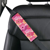 Pink Camo Camouflage Flower Pattern Car Seat Belt Cover