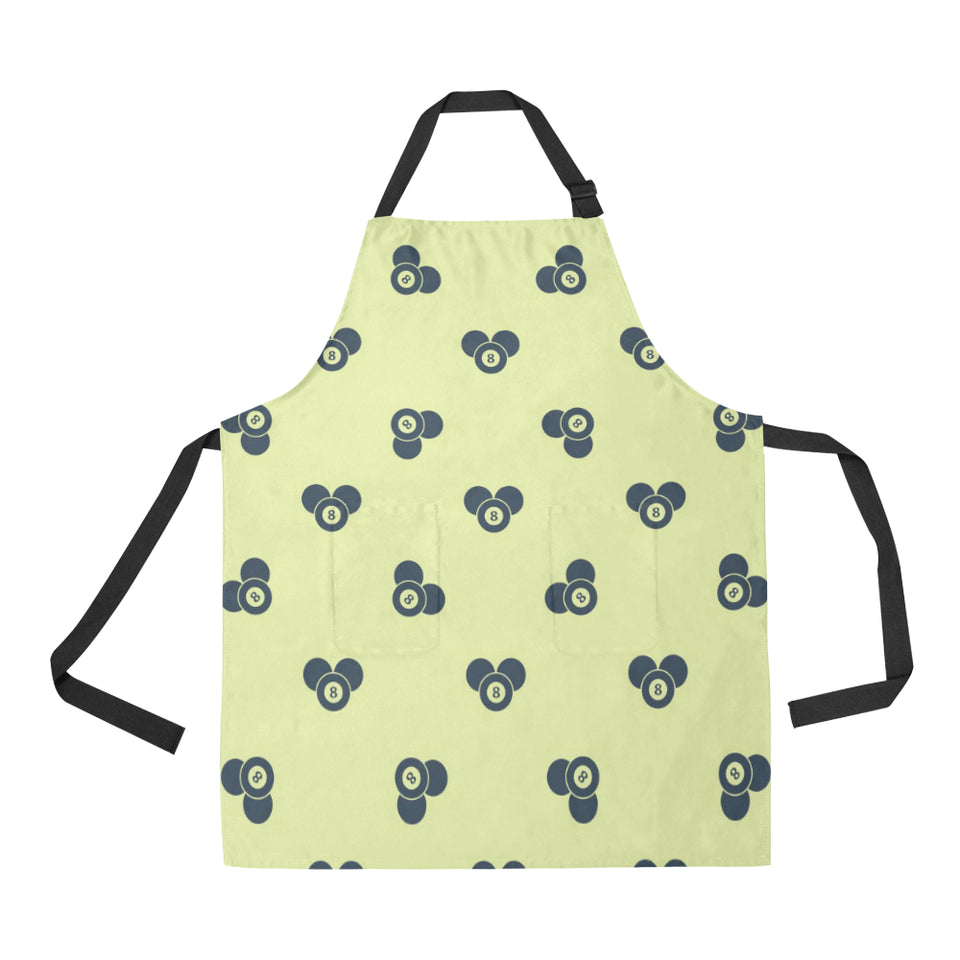 Billiard Ball Pattern Print Design 05 Adjustable Apron