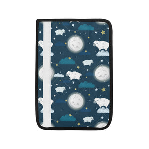 Sheep Playing Could Moon Pattern Car Seat Belt Cover