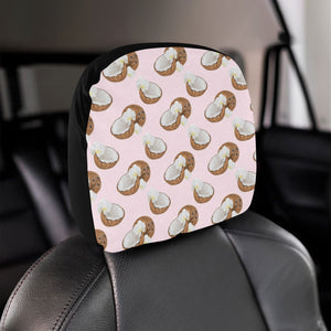 Coconut Pattern Print Design 05 Car Headrest Cover