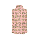 Pretzels Pattern Print Design 04 Women's Padded Vest