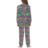 Gear Pattern Print Design 02 Kids' Boys' Girls' All Over Print Pajama Set