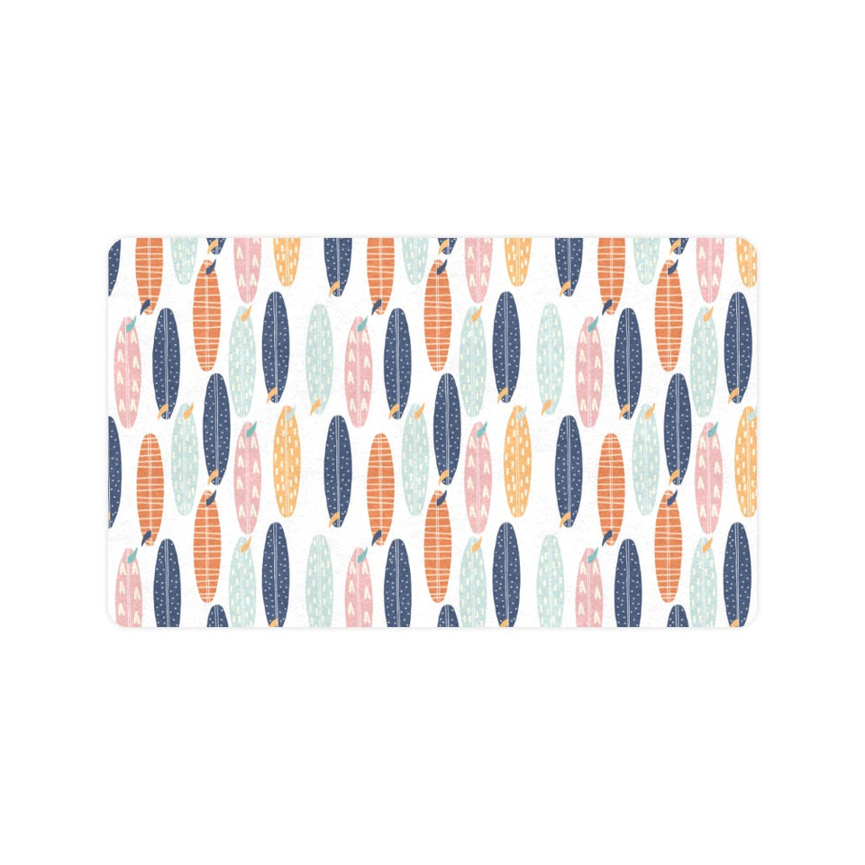 Surfboard Pattern Print Design 04 Doormat