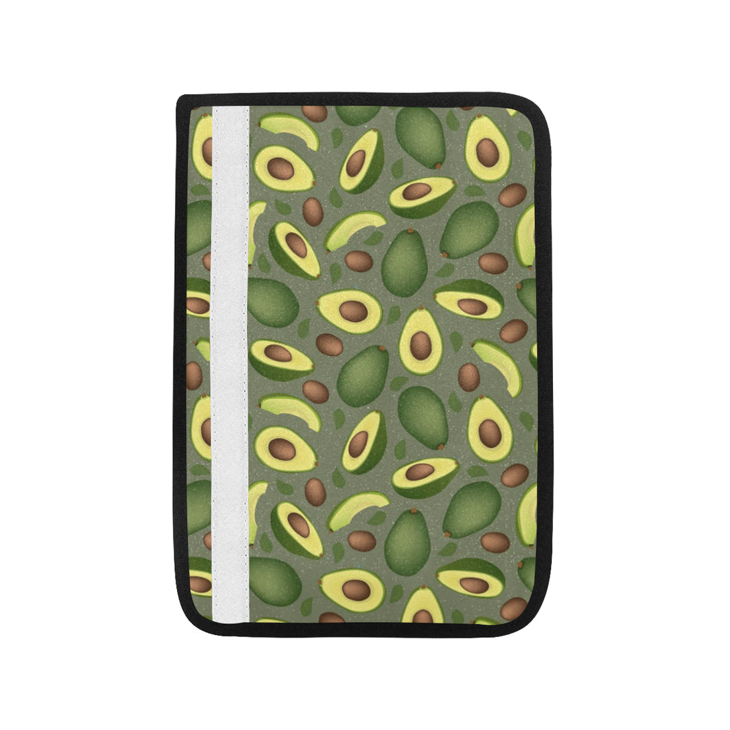 Avocado Pattern Background Car Seat Belt Cover