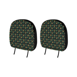 Horseshoes Pattern Print Design 04 Car Headrest Cover