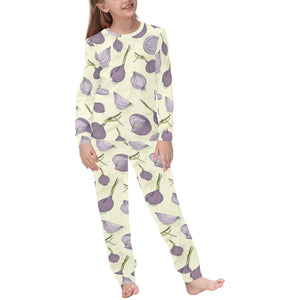 Onion Pattern Set Kids' Boys' Girls' All Over Print Pajama Set