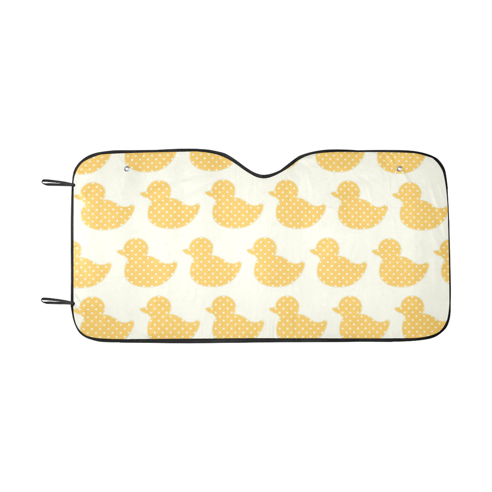 Duck Toy Pattern Print Design 05 Car Sun Shade