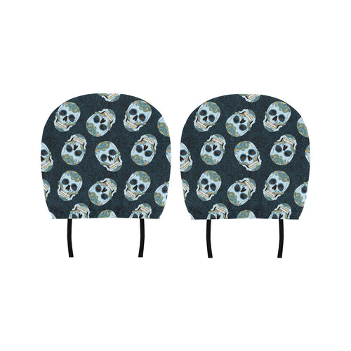 Suger Skull Pattern Car Headrest Cover