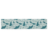 Stingray Pattern Print Design 01 Table Runner