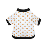 Pancake Pattern Print Design 03 All Over Print Pet Dog Round Neck Fuzzy Shirt