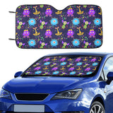 Alien Pattern Print Design 01 Car Sun Shade