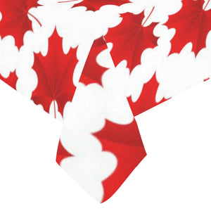 Red Maple Leaves Pattern Tablecloth