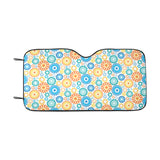 Gear Pattern Print Design 04 Car Sun Shade