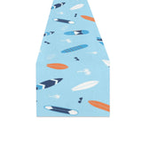 Surfboard Pattern Print Design 05 Table Runner