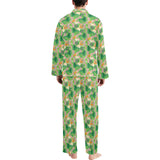 Pelican Pattern Print Design 05 Men's Long Pajama Set