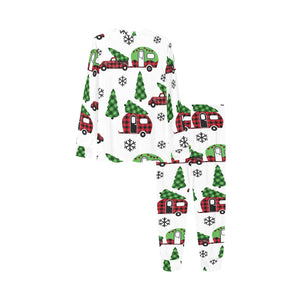 Camper Van Pattern Print Design 05 Kids' Boys' Girls' All Over Print Pajama Set