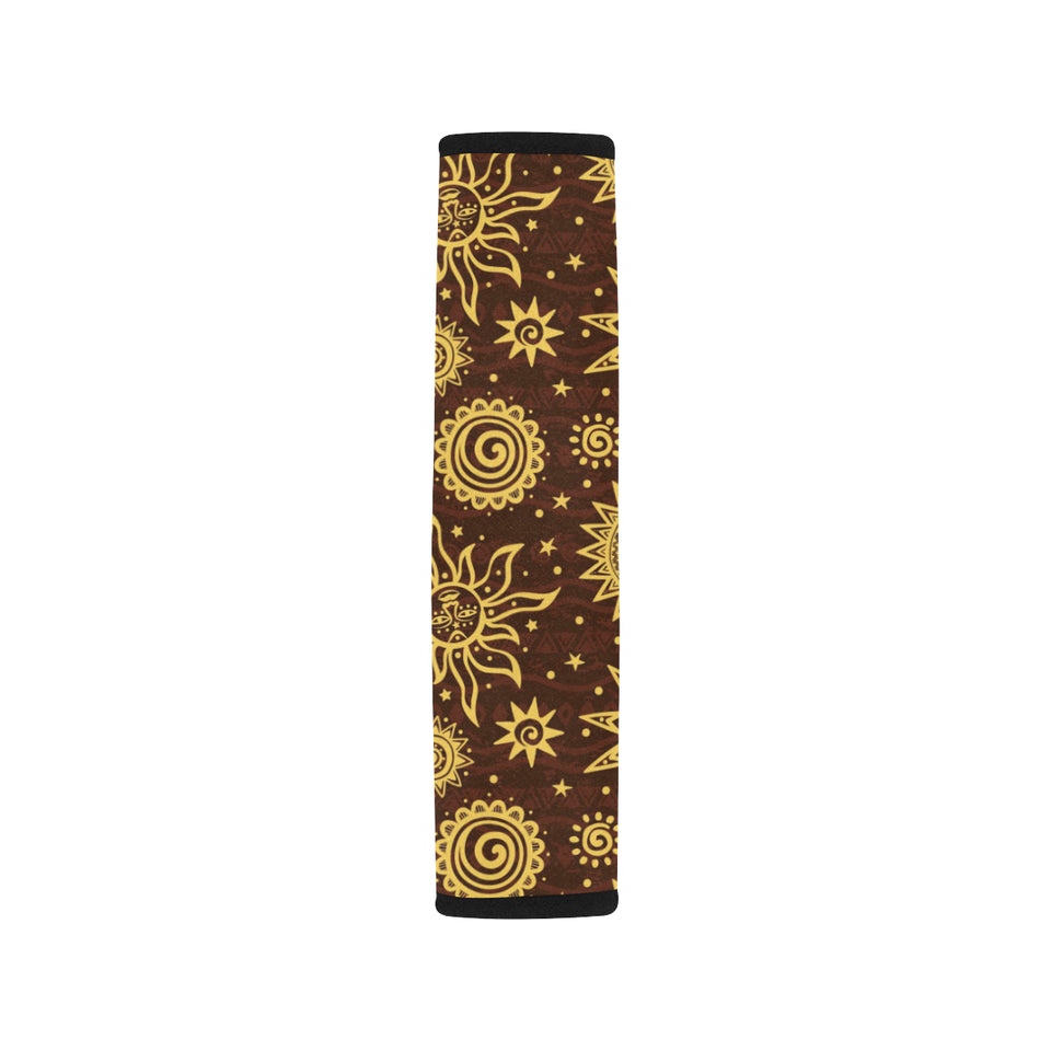 Hand Drawn Sun Pattern Car Seat Belt Cover