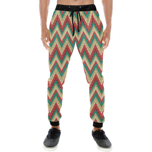 Zigzag Chevron Pattern Unisex Casual Sweatpants