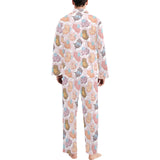 Pig Pattern Print Design 02 Men's Long Pajama Set