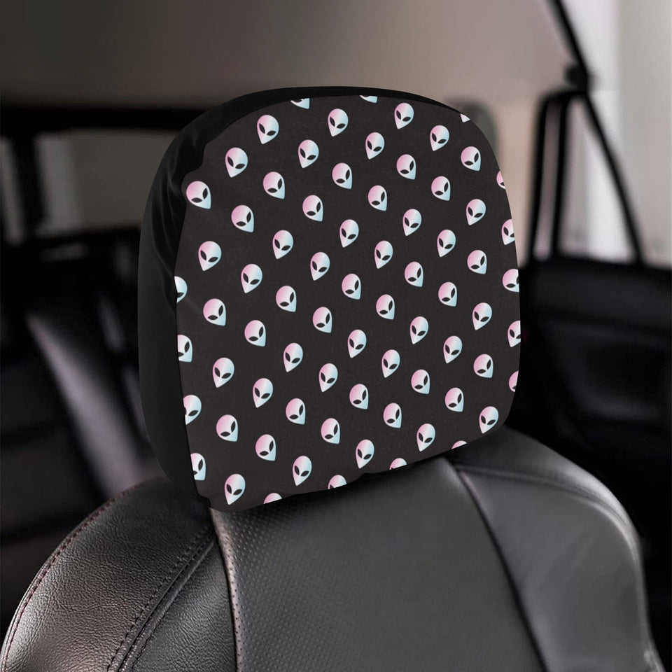 Alien Pattern Print Design 04 Car Headrest Cover