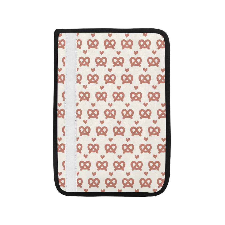 Pretzels Pattern Print Design 01 Car Seat Belt Cover