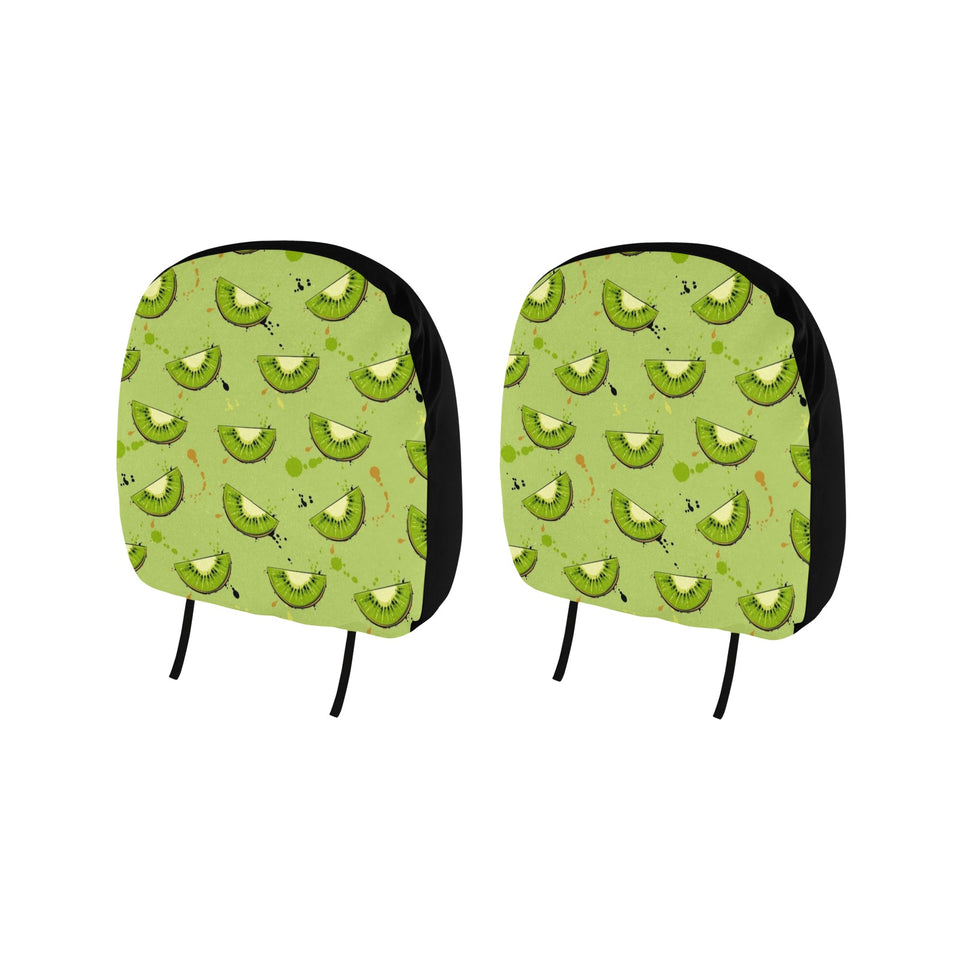 Kiwi Pattern Background Car Headrest Cover