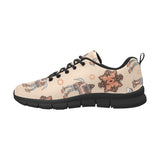 Camel Tribal Pattern Men's Sneakers Black