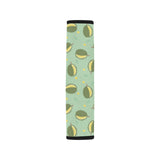 Durian Pattern Green Background Car Seat Belt Cover