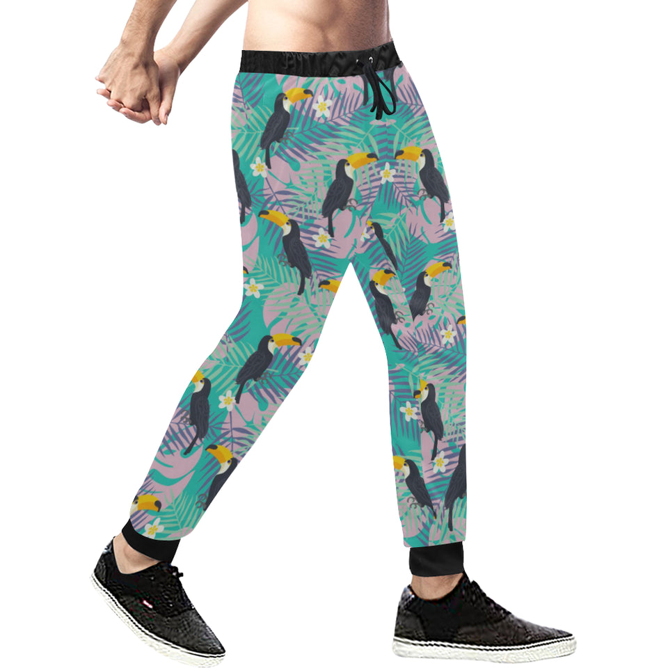 Toucan Pattern Background Unisex Casual Sweatpants