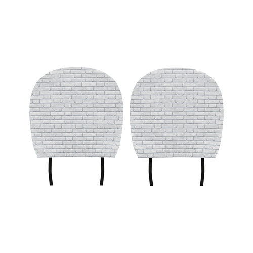 Brick Printed Pattern Print Design 05 Car Headrest Cover