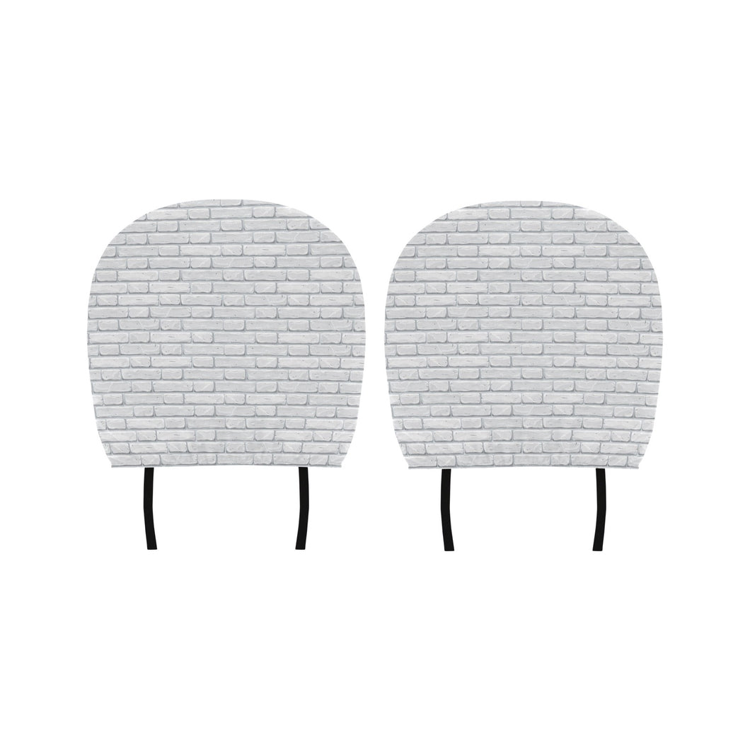 Brick Printed Pattern Print Design 05 Car Headrest Cover