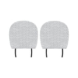 Brick Printed Pattern Print Design 05 Car Headrest Cover