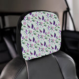 Eggplant Pattern Print Design 03 Car Headrest Cover