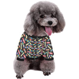 Skate Board Pattern Print Design 02 All Over Print Pet Dog Round Neck Fuzzy Shirt