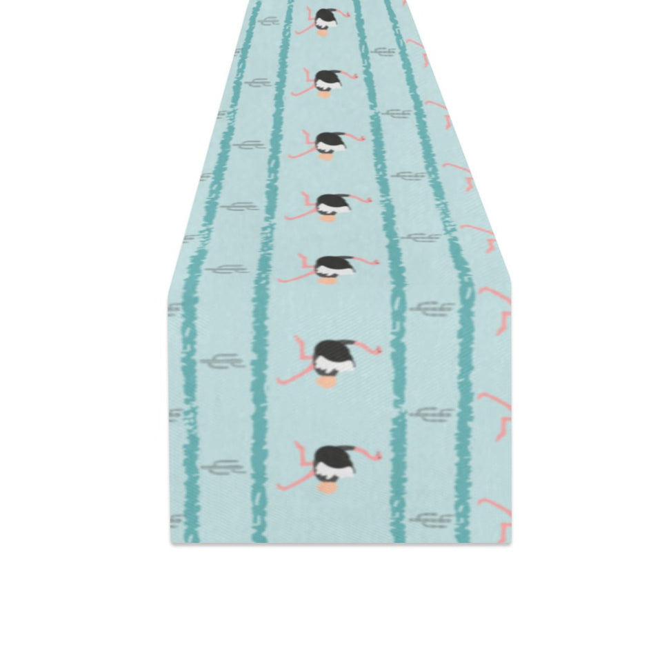 Ostrich Pattern Print Design 04 Table Runner