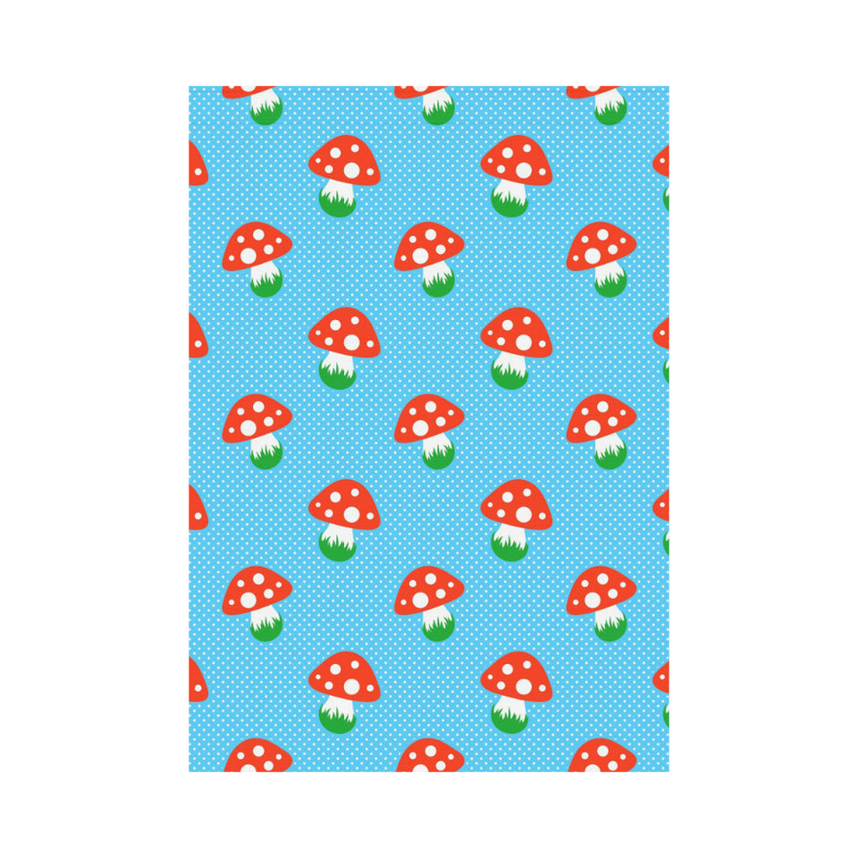 Mushroom Pokkadot Pattern House Flag Garden Flag